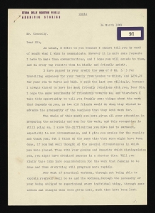 Lettera di Giovanni Battista Pirelli a Mr. Connolly