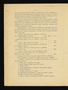 Unico stabilimento in Italia per la lavorazione della Gomma Elastica e Guttapeca Pirelli & C. - Milano