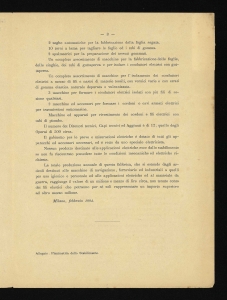 Unico stabilimento in Italia per la lavorazione della Gomma Elastica e Guttapeca Pirelli & C. - Milano