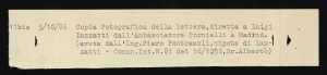 Lettera dell'ambasciatore Tornielli a Luigi Luzzatti