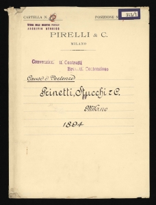 Cause e vertenze Prinetti, Stucchi & C. Milano 1894