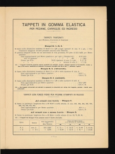 Prezzo corrente dei tappeti in gomma elastica per pedane, carrozze ed ingressi