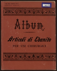 Album articoli di ebanite per usi chirurgici