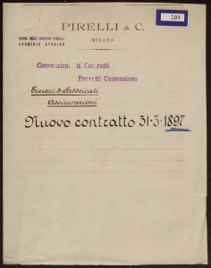 Terreni e fabbricati Assicurazioni - Nuovo contratto 31 - 3- 1897