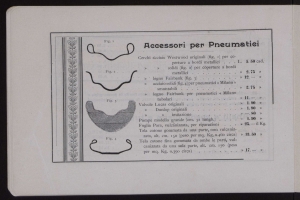 Prezzo corrente dei pneumatici modello 1898 ed accessori diversi per velocipedi