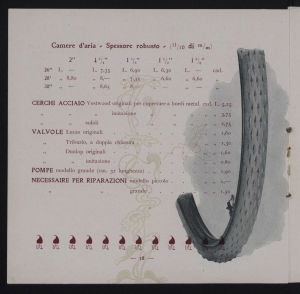 Catalogo dei pneumatici & accessori per velocipedi & automobili 1899