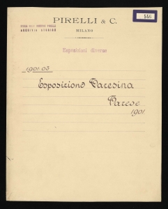1901.03 Esposizione Varesina Varese 1901