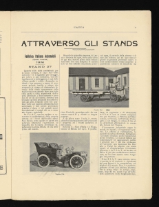 Esposizione Internazionale di Automobili sotto il Patronato di S. M. il Re d'Italia - Torino 6 - 21 febbraio 1904