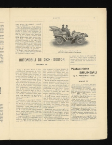 Esposizione Internazionale di Automobili sotto il Patronato di S. M. il Re d'Italia - Torino 6 - 21 febbraio 1904