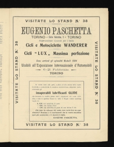 Esposizione Internazionale di Automobili sotto il Patronato di S. M. il Re d'Italia - Torino 6 - 21 febbraio 1904