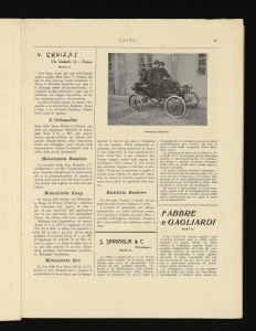 Esposizione Internazionale di Automobili sotto il Patronato di S. M. il Re d'Italia - Torino 6 - 21 febbraio 1904