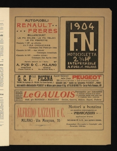 Esposizione Internazionale di Automobili sotto il Patronato di S. M. il Re d'Italia - Torino 6 - 21 febbraio 1904