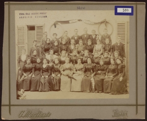 Gruppo di dipendenti impiegati 1900