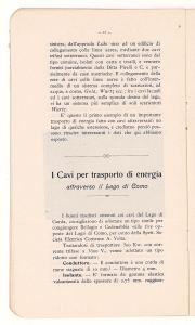 I cavi per trasporto di energia attraverso i laghi di Garda e di Como