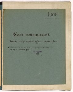 Cavi sottomarini/Convenzione Min. Poste & T./Convenzione Min. Marina/Canoni