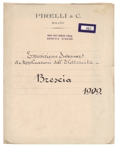 Esposizione Internazionaz. le d'Applicazioni dell'Elettricità - Brescia/1909