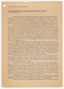 Discorsi pronunciati da Alberto Pirelli per il cinquantenario dello stabilimento Pirelli di Villanueva y Geltr&uacute;