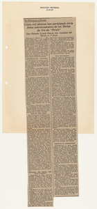 Rassegna stampa del cinquantenario dello stabilimento Pirelli di Villanueva y Geltr&uacute;