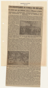 Rassegna stampa del cinquantenario dello stabilimento Pirelli di Villanueva y Geltr&uacute;