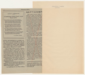 Rassegna stampa del cinquantenario dello stabilimento Pirelli di Villanueva y Geltr&uacute;