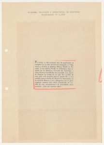 Rassegna stampa del cinquantenario dello stabilimento Pirelli di Villanueva y Geltr&uacute;