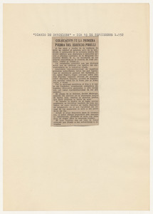 Rassegna stampa del cinquantenario dello stabilimento Pirelli di Villanueva y Geltr&uacute;