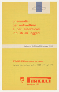 Listino prezzi di pneumatici per autovetture e autoveicoli industriali leggeri