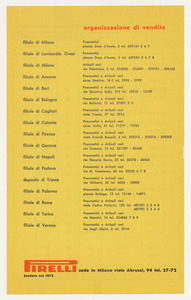 Listino prezzi di pneumatici per motocicli