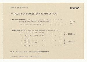 Articoli per cancelleria e per ufficio
