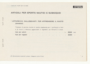 Articoli per lavori e sports nautici e subacquei