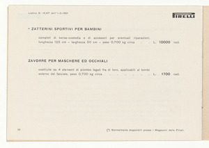 Articoli per lavori e sports nautici e subacquei