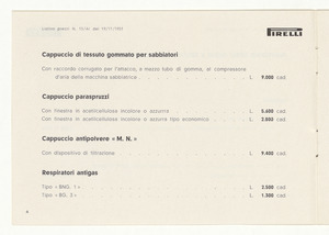 Articoli di produzione per usi industriali