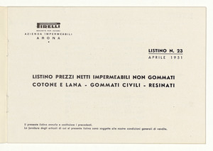 Impermeabili non gommati cotone e lana - gommati civili - resinati