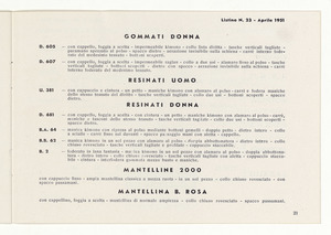 Impermeabili non gommati cotone e lana - gommati civili - resinati