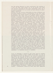 Pubblicazioni e stampa commemorative, consegna medaglia Faraday, cariche ing. Emanueli