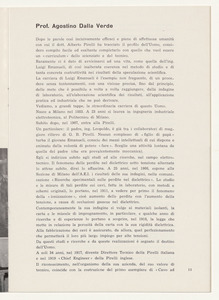 Pubblicazioni e stampa commemorative, consegna medaglia Faraday, cariche ing. Emanueli