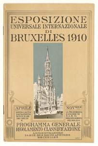 1910/documentazione sulla partecipazione alla Esposizione Internazionale di Bruxelles (Aprile/Novembre)