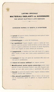 Materiali isolanti ed accessori per impianti elettrici e loro esercizio