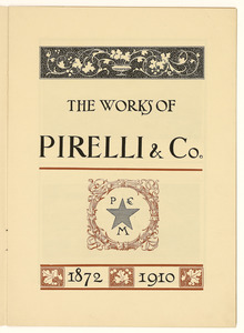 Due copie della pubblicazione edita in occasione del 40° anno di attività della Pirelli & C.