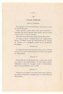 Rilievi - distinte - ecc. Esposizione Bruxelles 1910