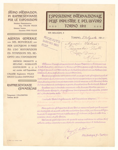 Esposizione di Torino 1911/Corrispondenza col Comitato