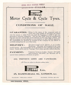 Cycle and motor cycle tyres