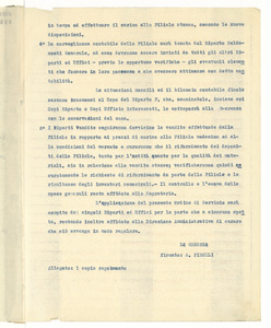 Ordine di servizio del 25 gennaio 1913