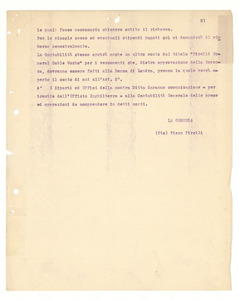 Ordini di servizio n. 17 e 18 del 21 marzo 1913