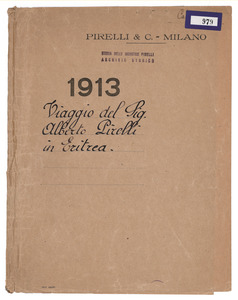 1913/Viaggio del Sig. Alberto Pirelli in Eritrea