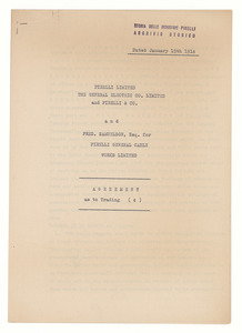 Southampton Works/19 gennaio 1914/Agreements n° 4 /Testo inglese e traduzione