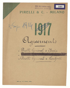 3 giugno 1914/Agreements - Pirelli General e Bevi - Pirelli General e Conforti