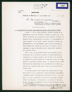 Ordine di servizio del 25 novembre 1915 N. 297