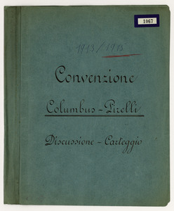 Convenzione Columbus - Pirelli/Discussione - carteggio