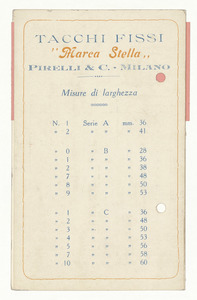 Tacchi fissi di gomma Marca Stella